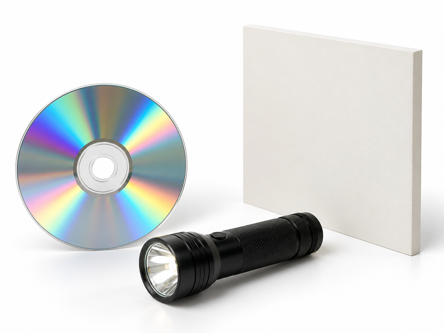 Materiales necesarios para Arcoíris con un CD