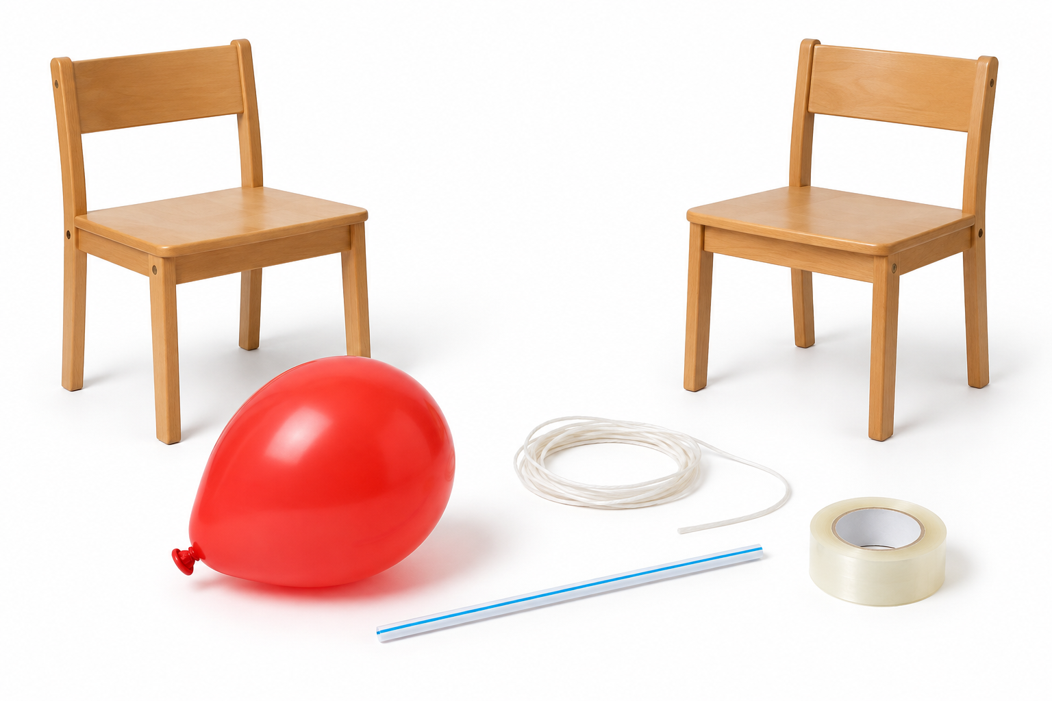 Materiales necesarios para Cohete de globo