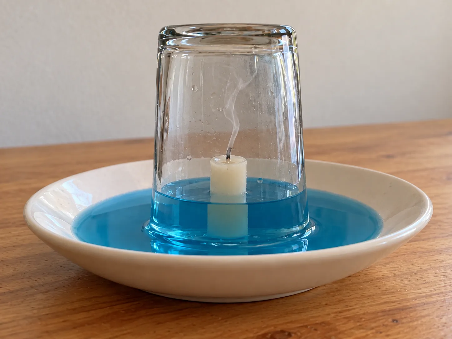Resultado de la actividad La vela que hace subir el agua
